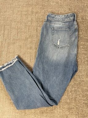 torrid Light Blue Denim Ankle Jeans - Frayed Hem